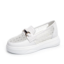 Women's Petite Size Lace Mesh Thicksole Casual Shoes MS369