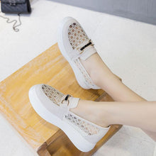 Women's Petite Size Lace Mesh Thicksole Casual Shoes MS369