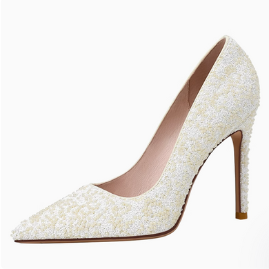 Women's Petite Size Pearl Pump Shoes FS22