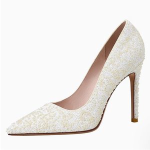 Women's Petite Size Pearl Pump Shoes FS22