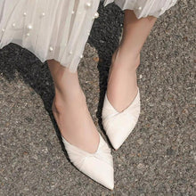 Women's Petite Size Pointed Flat Sandals TS427