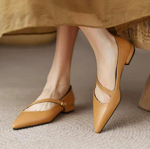 Women's Petite Size Pointed Flat Shoes FS98
