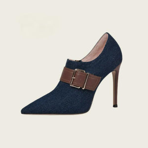 Women's Petite Size Pointy High Heel Shoes FS292