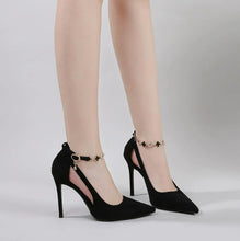 Women's Petite Size Side Empty Suede Heels AW2627