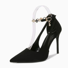 Women's Petite Size Side Empty Suede Heels AW2627