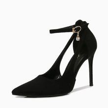 Women's Petite Size Side Empty Suede Heels AW2627