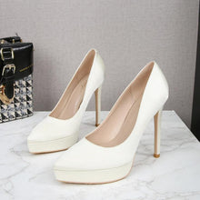 Women's Petite Size Silk Satin Platform Heels FS145