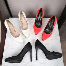 Women's Petite Size Silk Satin Platform Heels FS145
