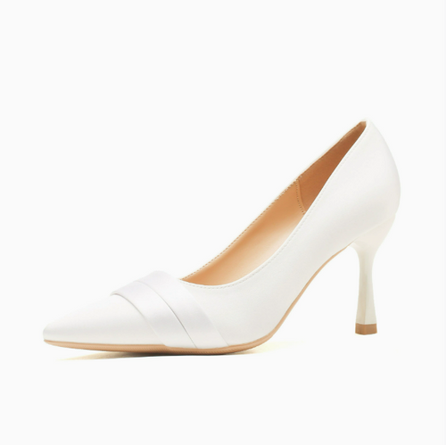 Women's Petite Size Silk Satin Pump Shoes TS381