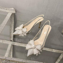 Women's Petite Slingback Glitter Dress Heels TS426