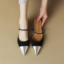 Women's Petite Slip On Sandals With Toe Cap AW2615