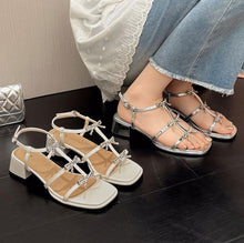 Women's Petite Square Toe Strappy Sandals SS2792
