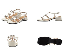 Women's Petite Square Toe Strappy Sandals SS2792