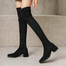 Women's Petite Stretch Knee High Boots FS207