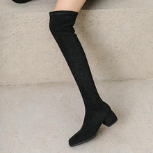 Women's Petite Stretch Knee High Boots FS207