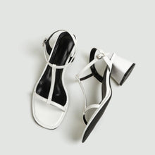 Women's Petite T Strap Block Heel Sandals SS27114