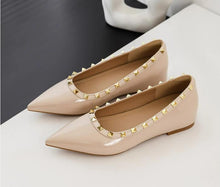 Women's Pointy Inner Heel Wedge Stud Shoes TS184