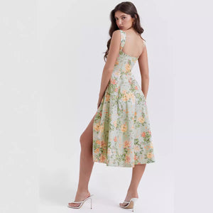 Women's Printed Straps Dress PCD48