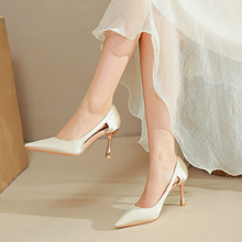 Women's Satin Side Empty Heel Pumps TS308