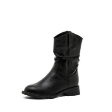 Women's Small Feet Block Slip On Short Boots AW2683