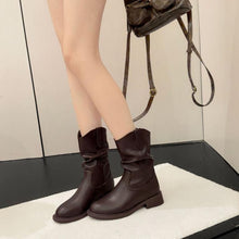 Women's Small Feet Block Slip On Short Boots AW2683