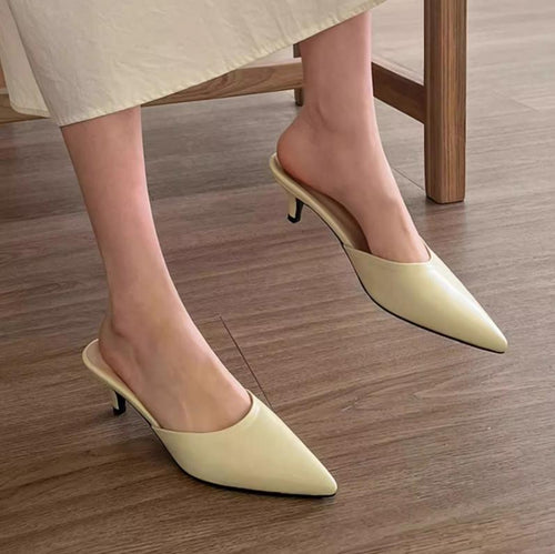 Women's Small Feet Pointed Slip On Heels FS109