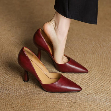 Women's Small Feet Pointy Leather Shoes FS279