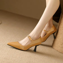 Women's Small Feet Pointy Patent Heel Shoes BS287