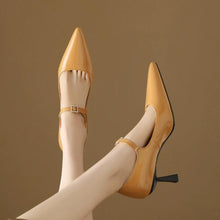 Women's Small Feet Pointy Patent Heel Shoes BS287