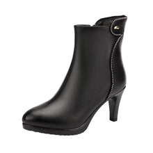 Women's Small Feet Pointy Side Zipper Ankle Boots DS373