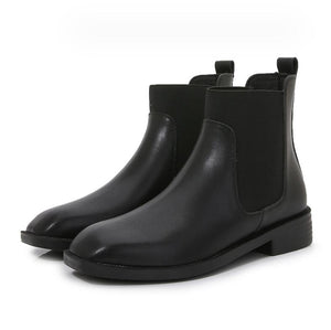 Women's Small Feet Slip On Flat Heel Boots GS38