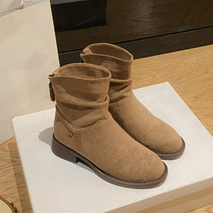 Women's Small Feet Suede Ankle Boots FS238