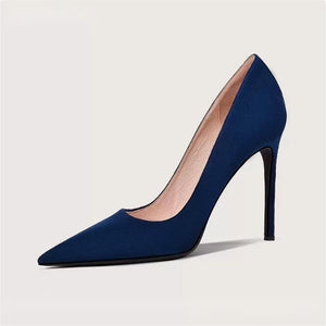 Women's Small Feet Suede Heel Pump Shoes MS355