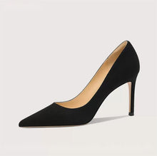 Women's Small Feet Suede Heel Pump Shoes MS355