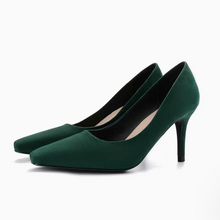 Women's Small Feet Suede Heel Pump Shoes MS572