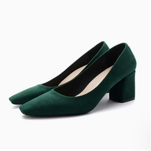 Women's Small Feet Suede Heel Pump Shoes MS572