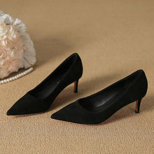 Women's Small Feet Suede Heeled Shoes SS2756