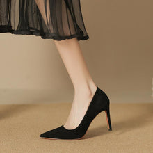 Women's Small Feet Suede Heeled Shoes SS2756