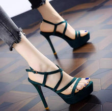 Women's Small Platform Strappy High Heel Shoes TS32