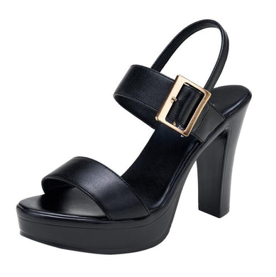 Women's Small Size 2 Chunky Heel Platform Slingback Sandals MS362