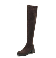 Women's Small Size 3 Suede Over Knee Boots FS352