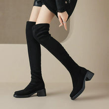 Women's Small Size 3 Suede Over Knee Boots FS352