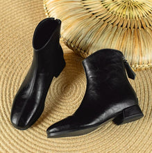 Women's Small Size Block Heel Ankle Boots FS305
