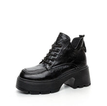Women's Small Size Block Heel Ankle Boots TS119