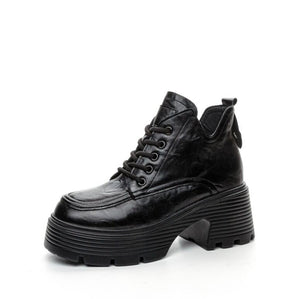 Women's Small Size Block Heel Ankle Boots TS119