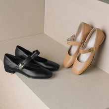 Women's Small Size Block Heel Mary Jane Shoes MS136