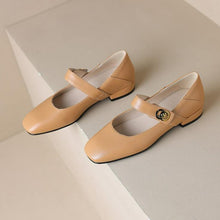 Women's Small Size Block Heel Mary Jane Shoes MS136