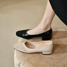 Women's Small Size Block Low Heel Shoes FS280