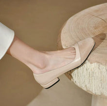 Women's Small Size Block Low Heel Shoes FS280