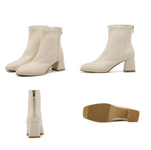 Women's Small Size Chunky Heel Ankle Boots AW2686